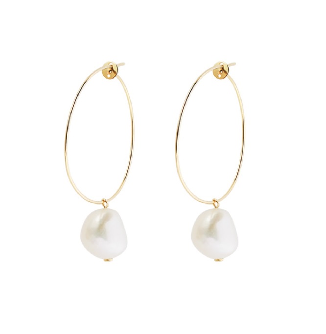 Coraline 9ct Gold Pearl Earrings - Australian Designer Fine Jewellery